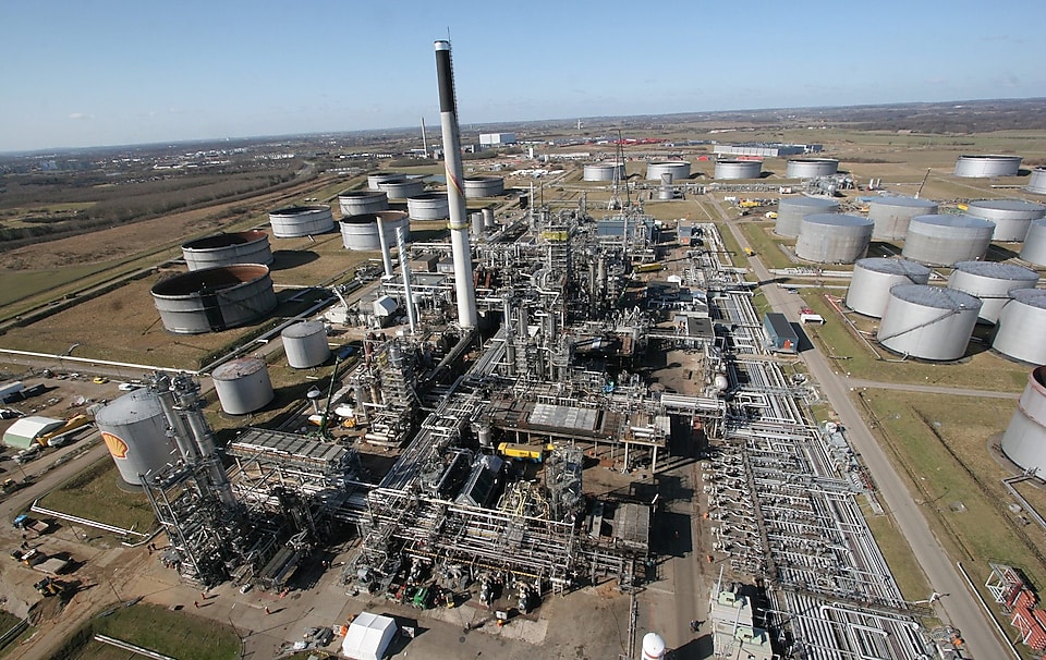 Shell Fredericia refinery panoramic view